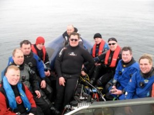 Divers Aboard Oisre On Irelands South Coast Divers Aboard Oisre On Irelands South Coast