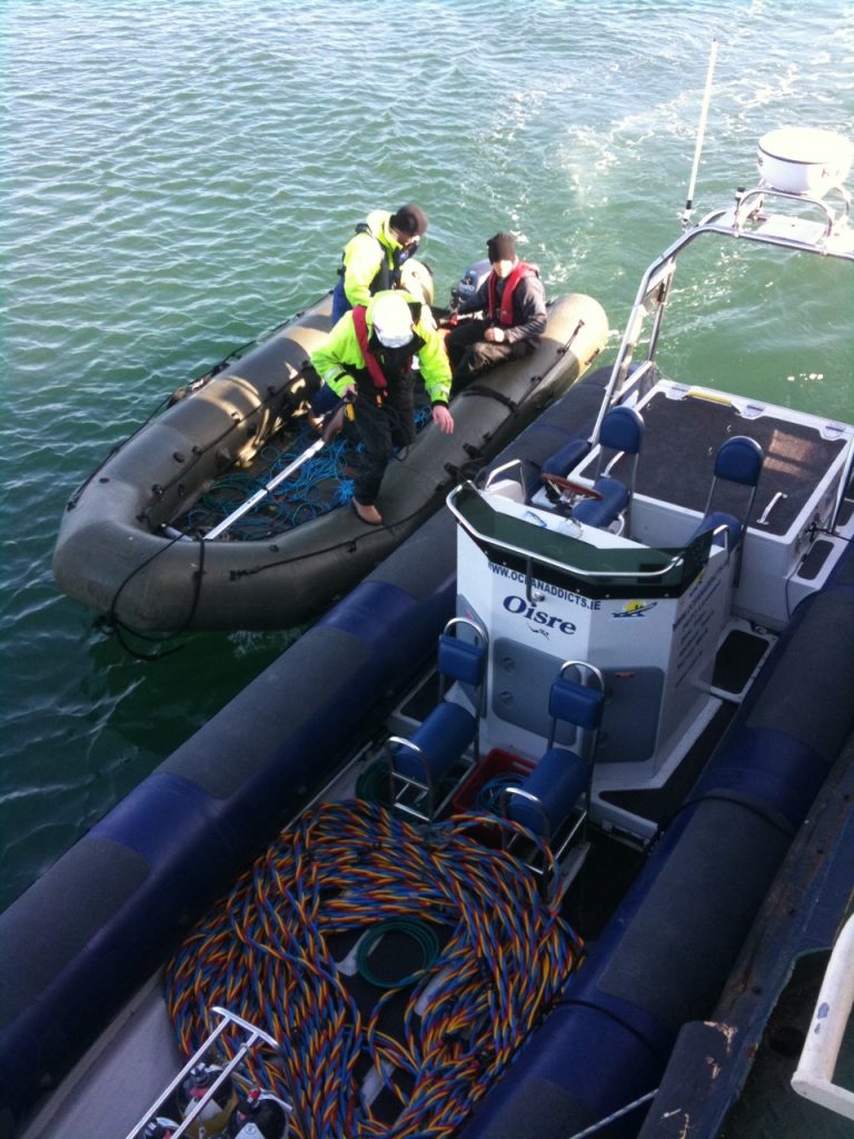 divers in boat finishing up for the day