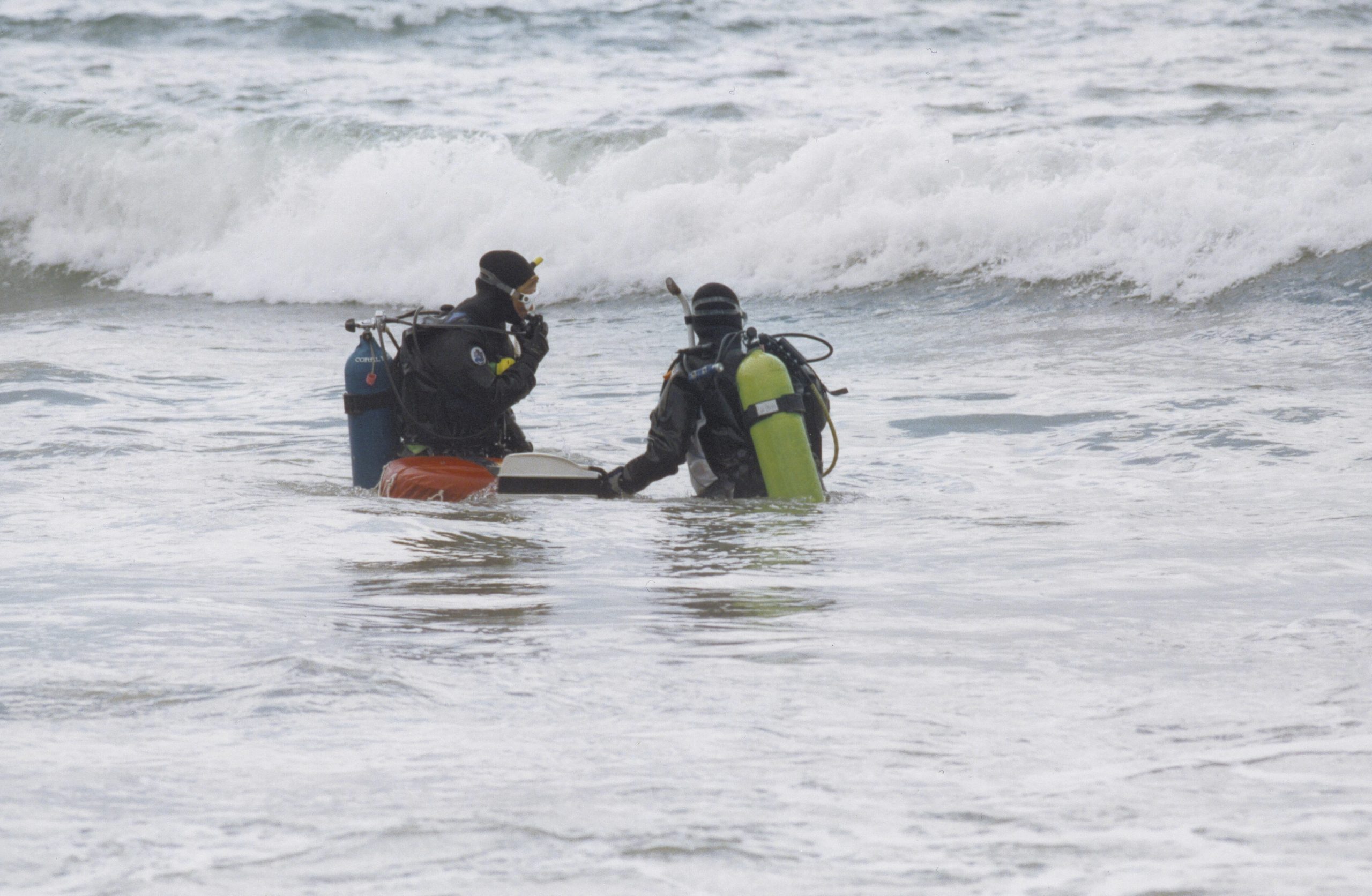 Divers in Surf